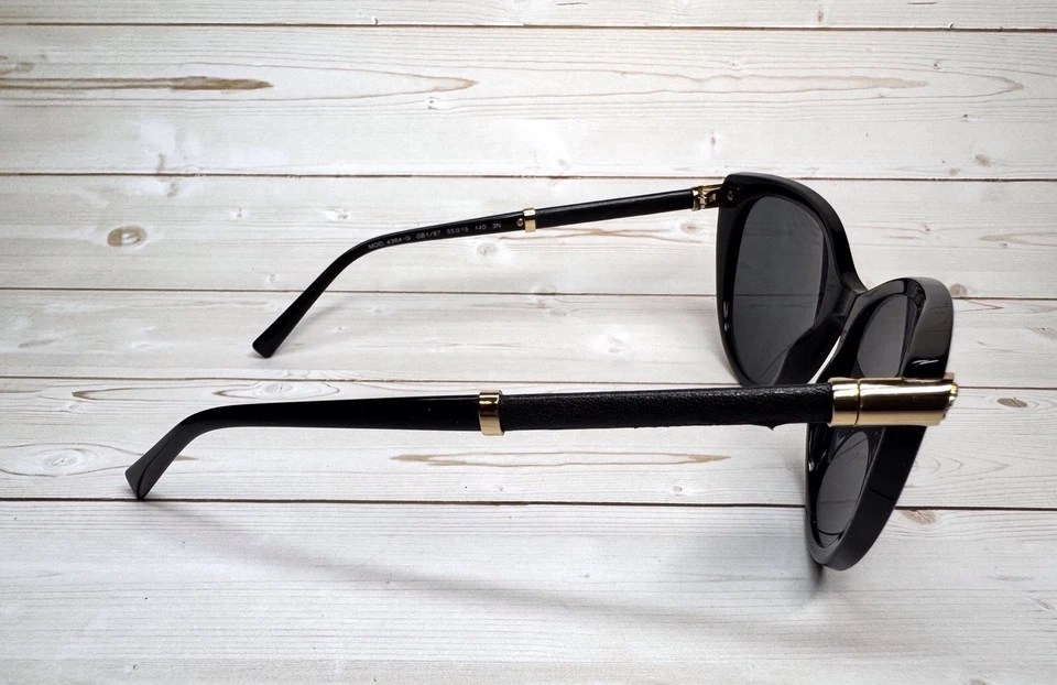 Versace Cat Eye Black Gold 4364-Q GB1/87 55-18-140 Sunglasses Pre-owned - Image 2 of 4