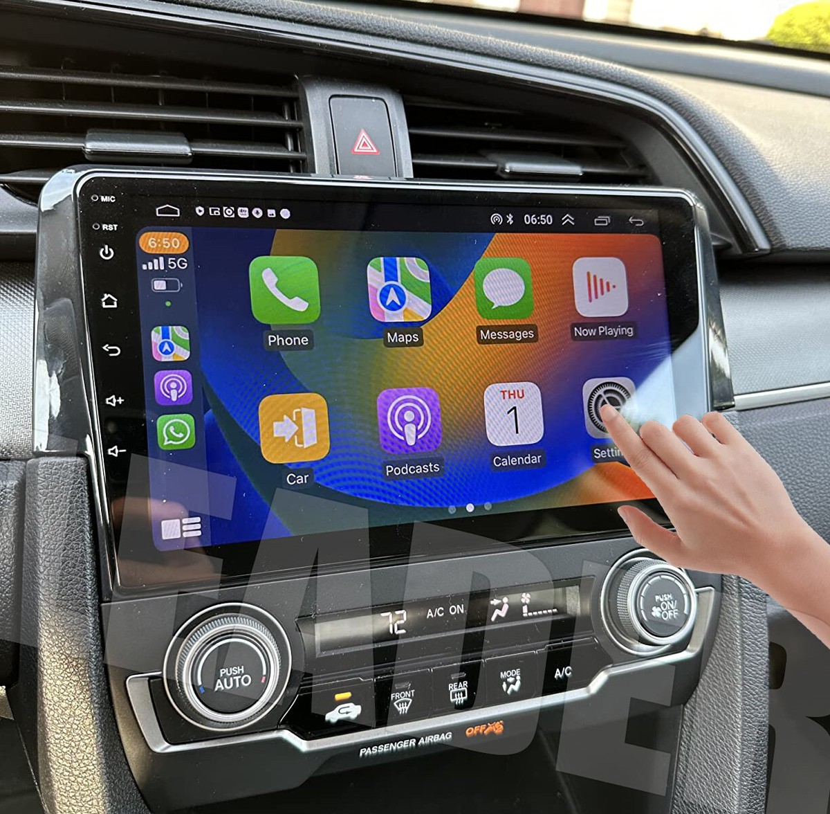 カーナビ  carplay 64G Carplay For 2016-2020 Honda Civic Car Stereo Radio GPS WIFI