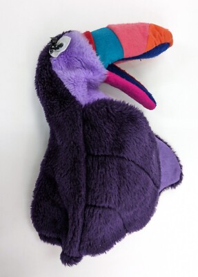 Toucan Puppet Googly Eyes   Large, Full Forearm   Unbranded, Purple Plush & Felt