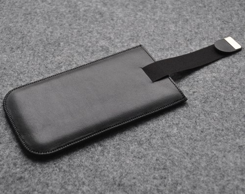 Xiaomi Cover Case Hülle schwarz Echtleder Tasche mit Magnetklappe - Bild 2 von 3