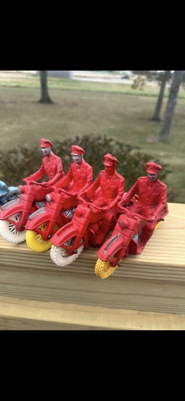 Vintage 1950s Auburn Rubber Motorcycle Collection 7 Bikes