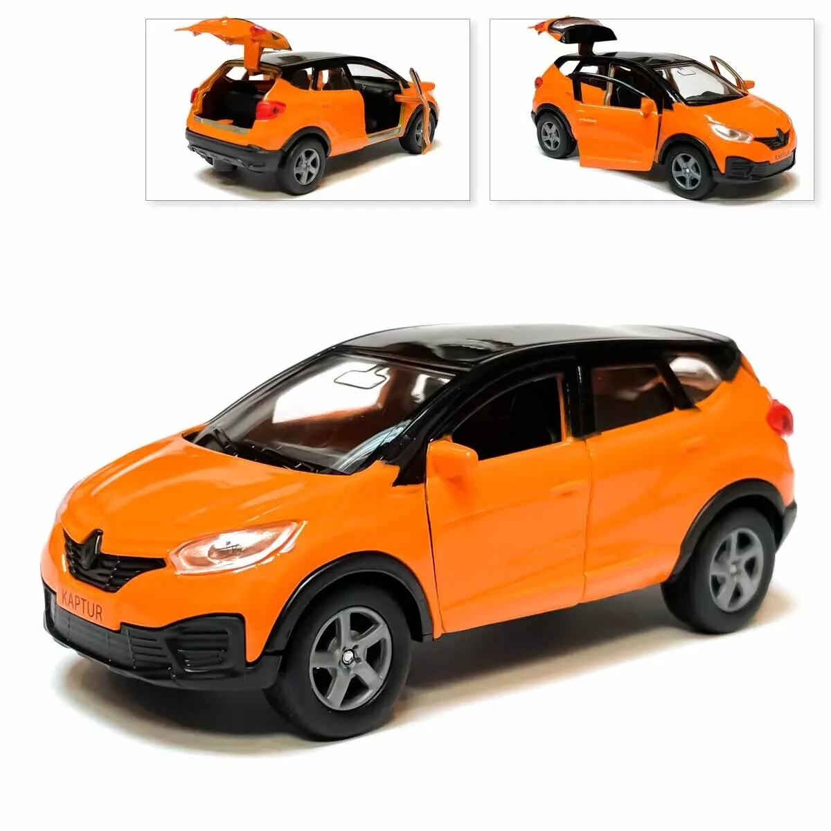 Renault Kaptur Metal Model Diecast Car Scale, Collectible Toy Cars