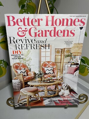 Better Homes & Gardens Magazine July 2017 Revive and Refresh DIY Projects