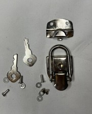 Suitcase Briefcase Wooden Case Alloy Toggle Latch Hasp Lock 2 3/4 In w 2 Keys