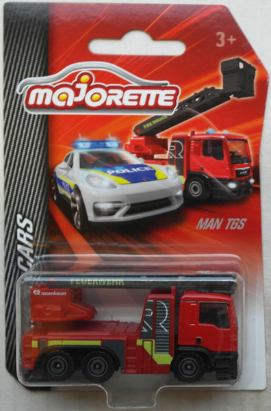 Majorette Man Tgs Feuerwehr Drehleiter Metz Rosenbauer Neues Design Neu/Ovp Lkw-image