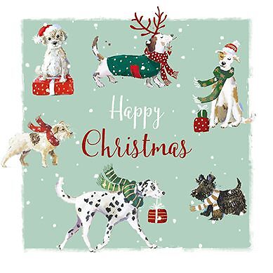 Charity Christmas Card Pack Cards Xmas Dogs Pawfect Ling