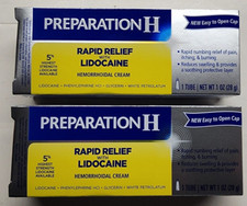 Preparation H Rapid Relief w/ Lidocaine Hemorrhoid 1oz, Exp. 08/2027 SEALED 2 PK