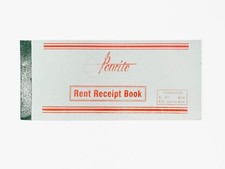 RENT RECEIPT JAMAICA BLOCK QUITTUNGEN MIETE 1950s JAHRE BLOCK B&Uuml;RO ANTIK JAMAICA
