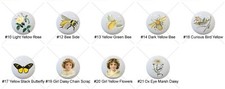 Bee-utiful Day Bees Rose Daisy DECORATIVE Cabinet PULLS Dresser Drawer KNOBS
