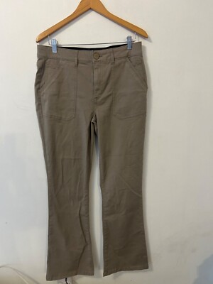Democracy AB Solution Sz 12 High Rise Flare Light Putty Spring Classic Neutral