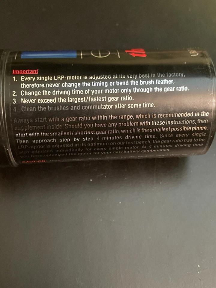 SUPER RARE LRP orange-HE 5222 Motor With Original Case & Insert Vintage NIB NOS - Image 2 of 4