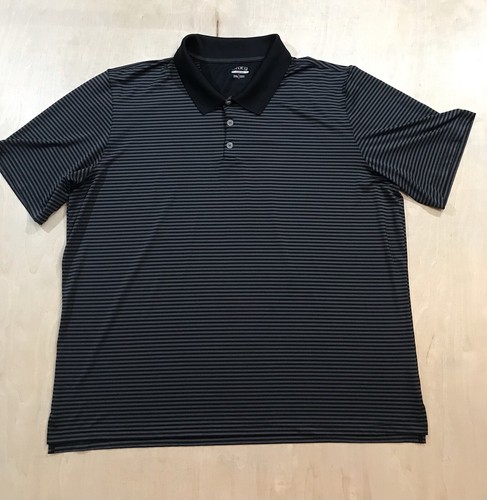 Men's BCG Golf Athletic Polo Black Gray 