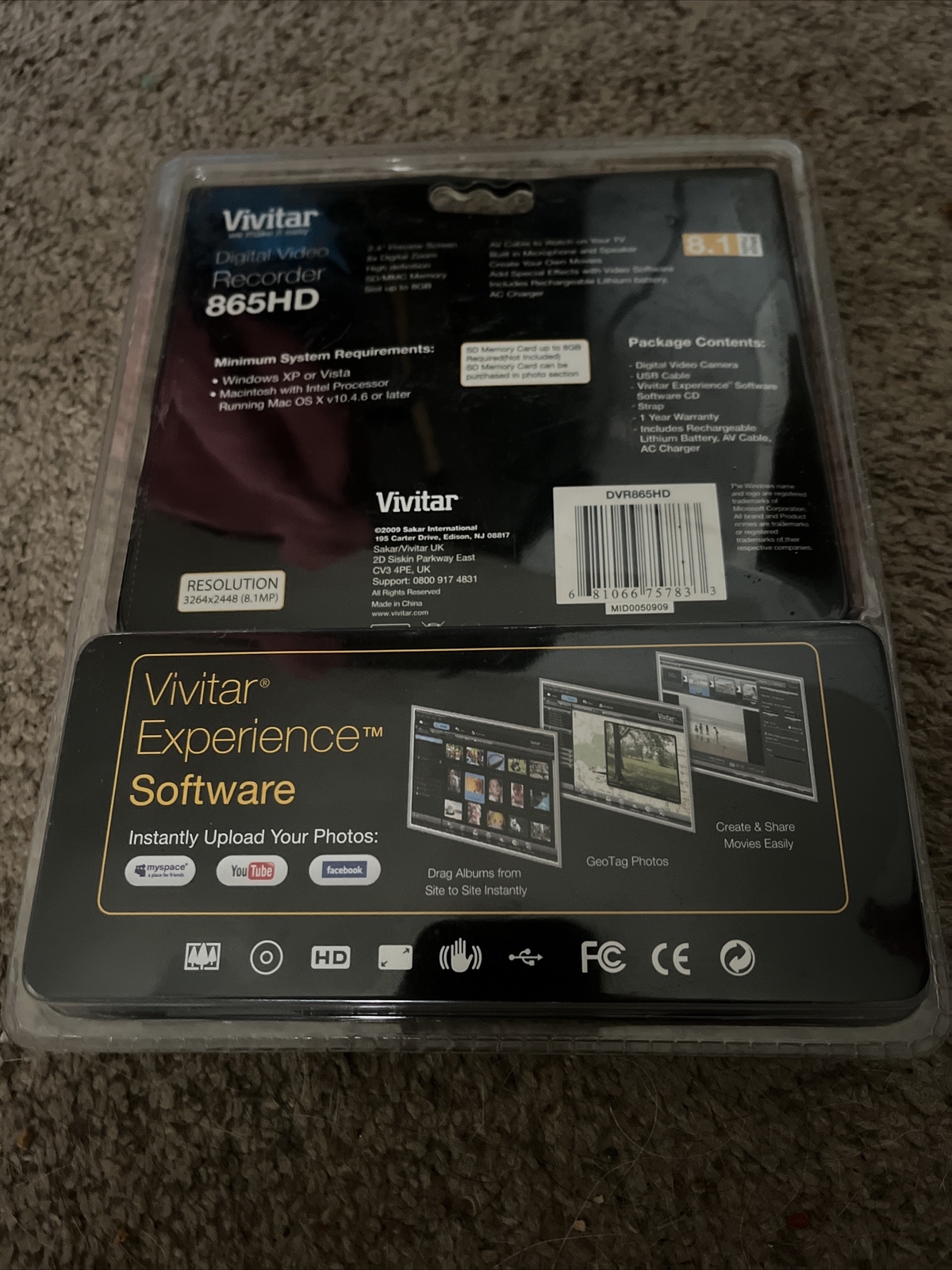 Vivitar Digital Video Recorder 865 HD NIB