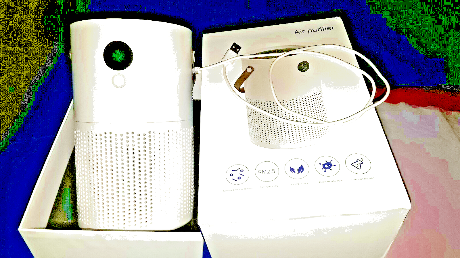 AIR PURIFIER GXZ-AP01 W/ CHARGER and handle-image