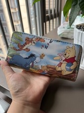1pcs POOH EEYORE  PU card bag wallet purse handbag money wallets pouch cards bag