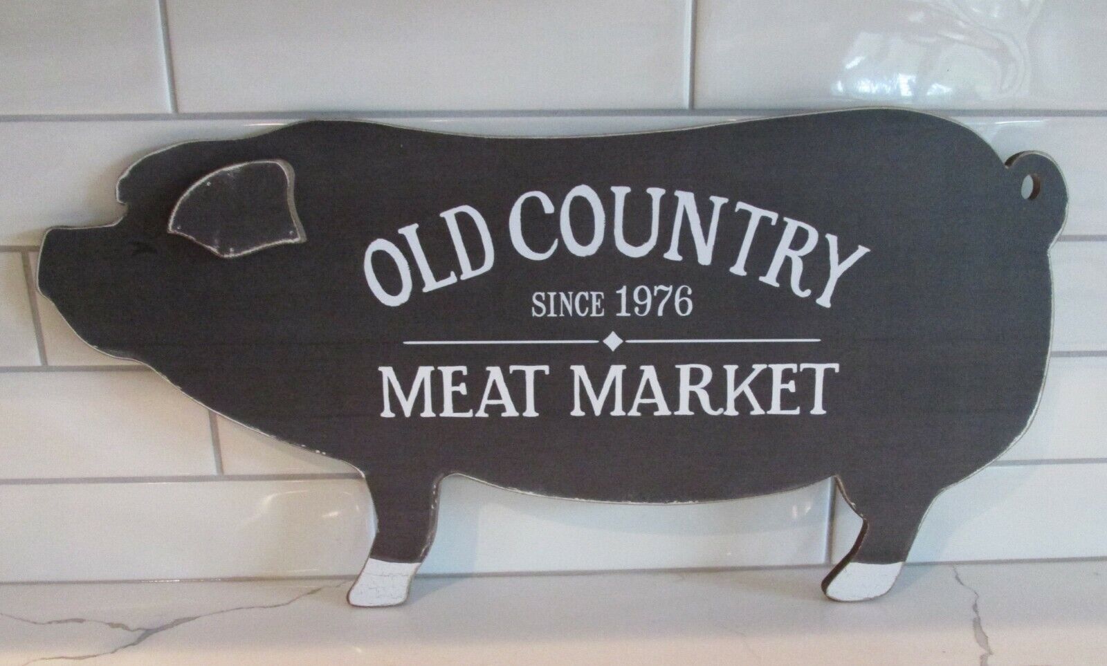 Brown PIG Meat Market Wall SIGN*Primitive/French Country Kitchen/Farmhouse Decor