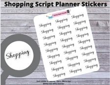 Shopping Planner Stickers #18(2) / Planner Stickers  / Journal Stickers 