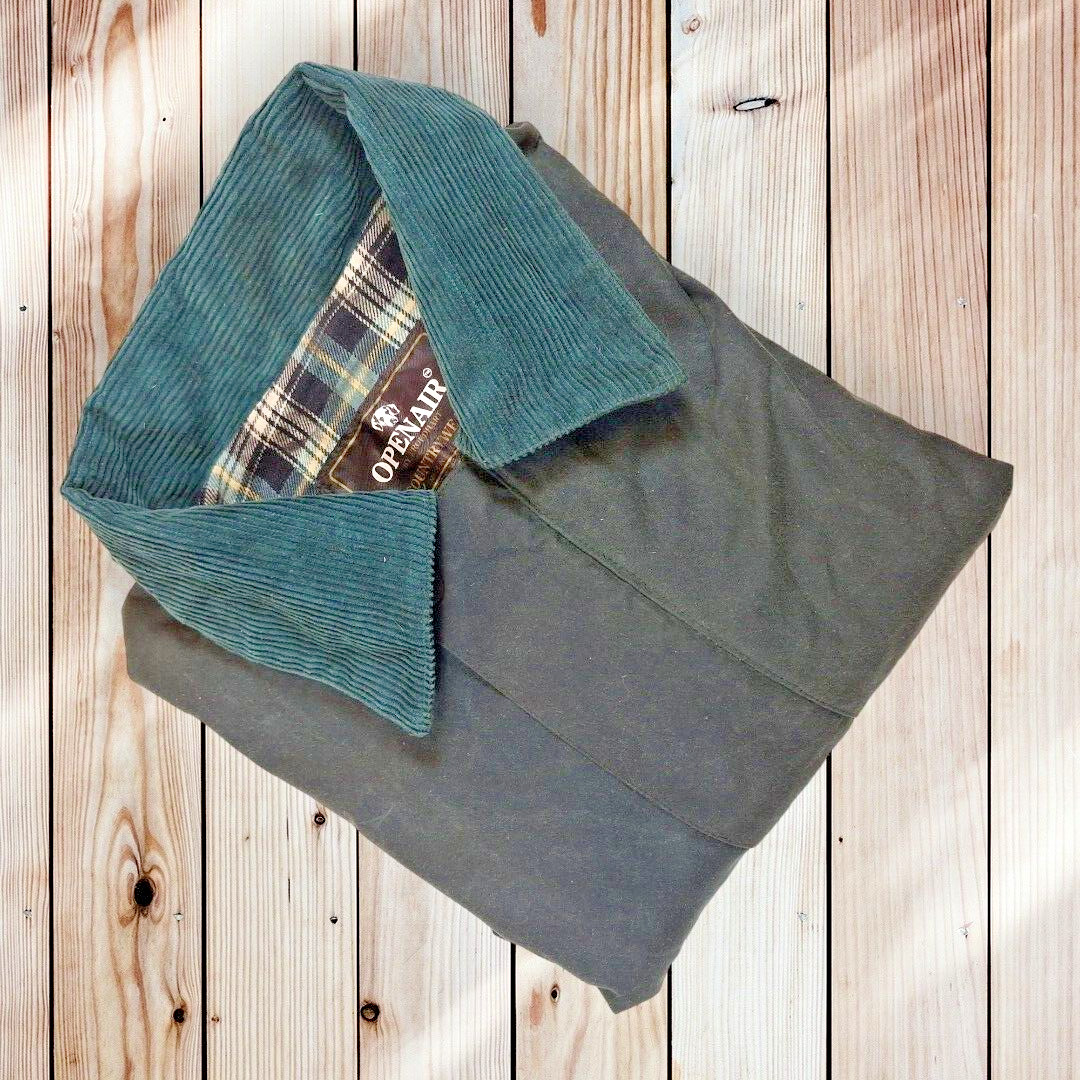 Mens Openair Wax Jacket XS Green Shooting Fishing Rid… Gem