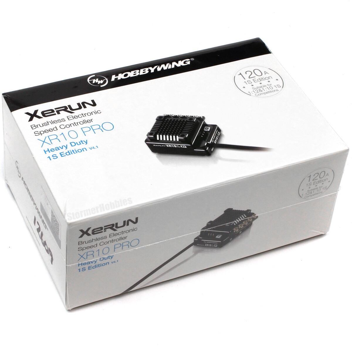 Hobbywing Xerun XR10 Pro 1S HD Black Brushless ESC with fan