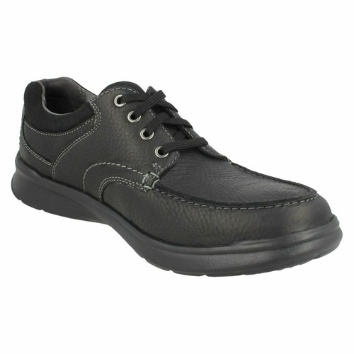 Zapatos informales con cordones Clarks 'Cotrell Edge' de cuero graso para hombre - ajuste G & H - Imagen 10 de 21