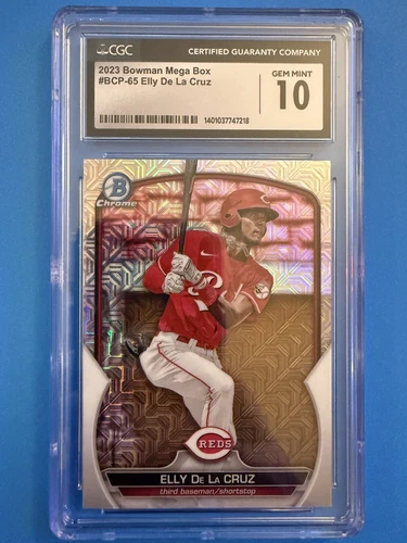 2023 Bowman Chrome Prospects Elly De La Cruz #BCP-65 Mojo Refractor (RC) CGC 10