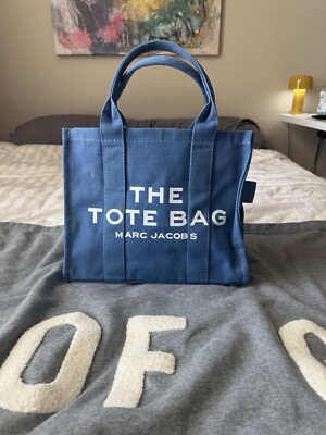 Marc Jacobs Medium The Tote Blue Shadow M0016493-481 Bag W/ Strap