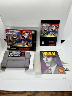 Captain Commando Super Nintendo SNES Complete CIB Very Rare!