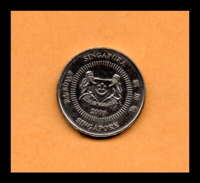 Singapore Coin 50 Cents 2009 Copper - Nickel 24.66mm 7.29gr | eBay