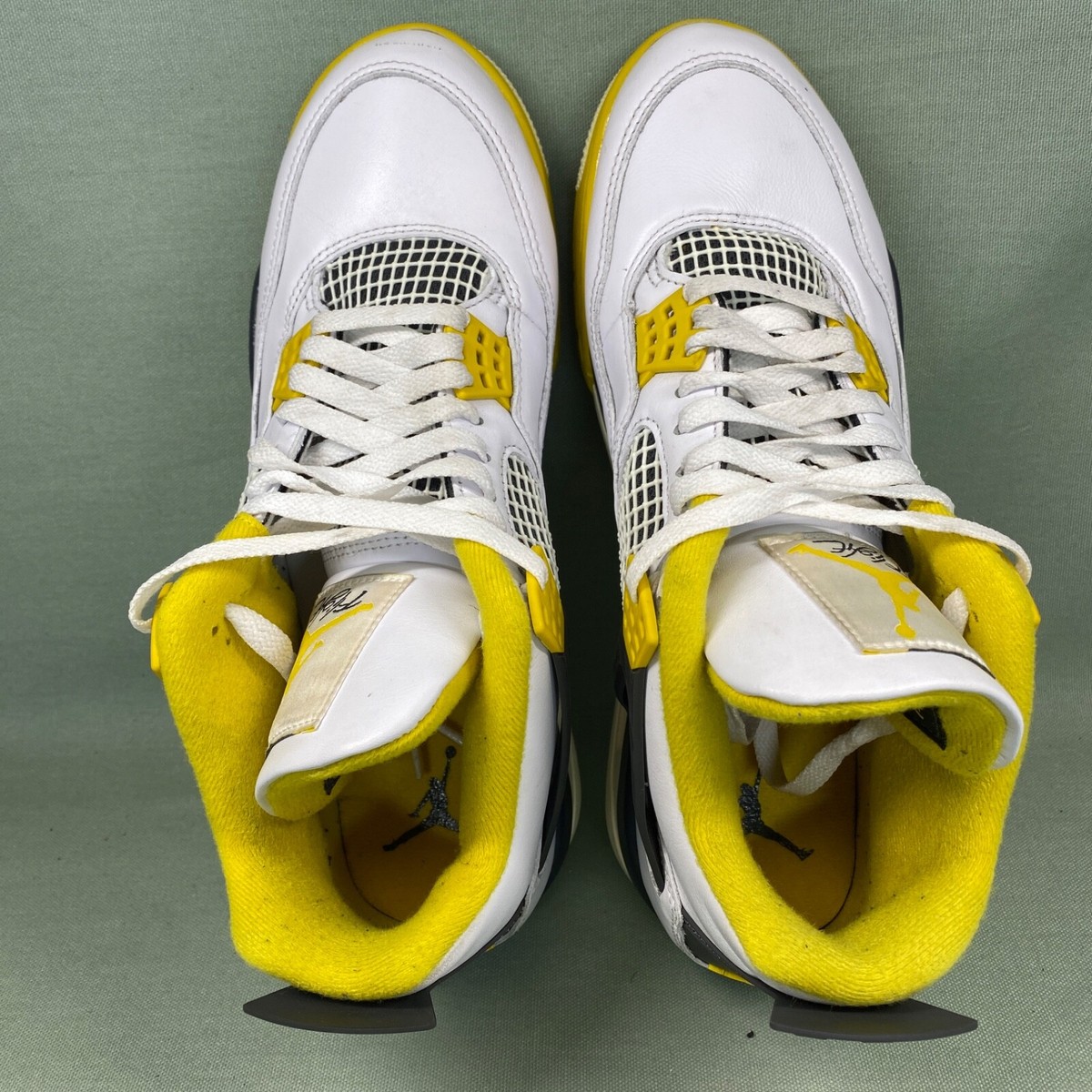Wmns Air Jordan 4 Retro Vivid Sulfur US Size 11W AQ9129-101 Mens