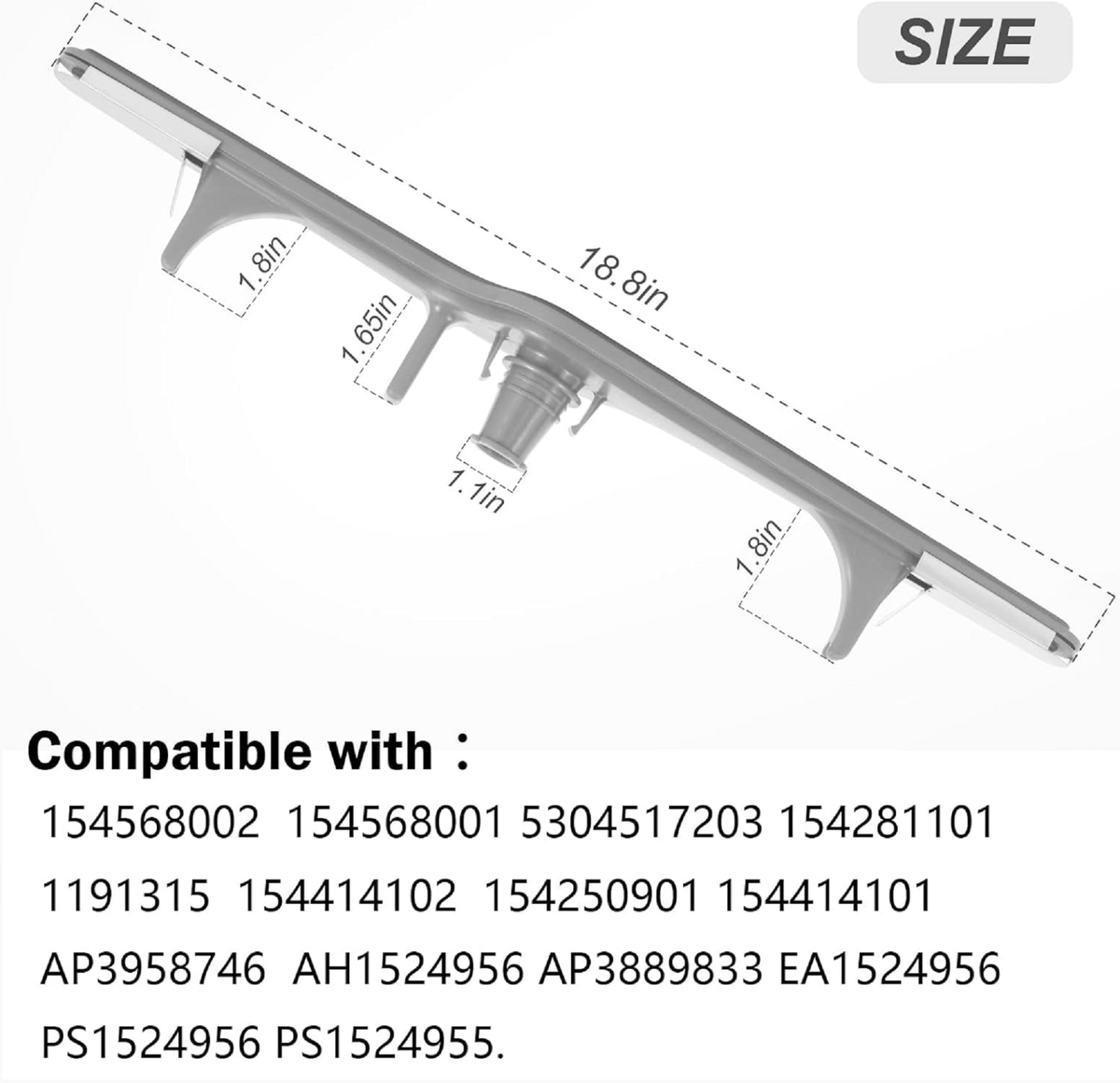 Scaldabagno A Gas Bosch Braccio Spruzzatore Inferiore Per Lavastoviglie Frigidaire/Kenmore - Ricambio 5304517203 Compatibile Ricambi Lavastoviglie Kenmore Compatibili - Foto 6
