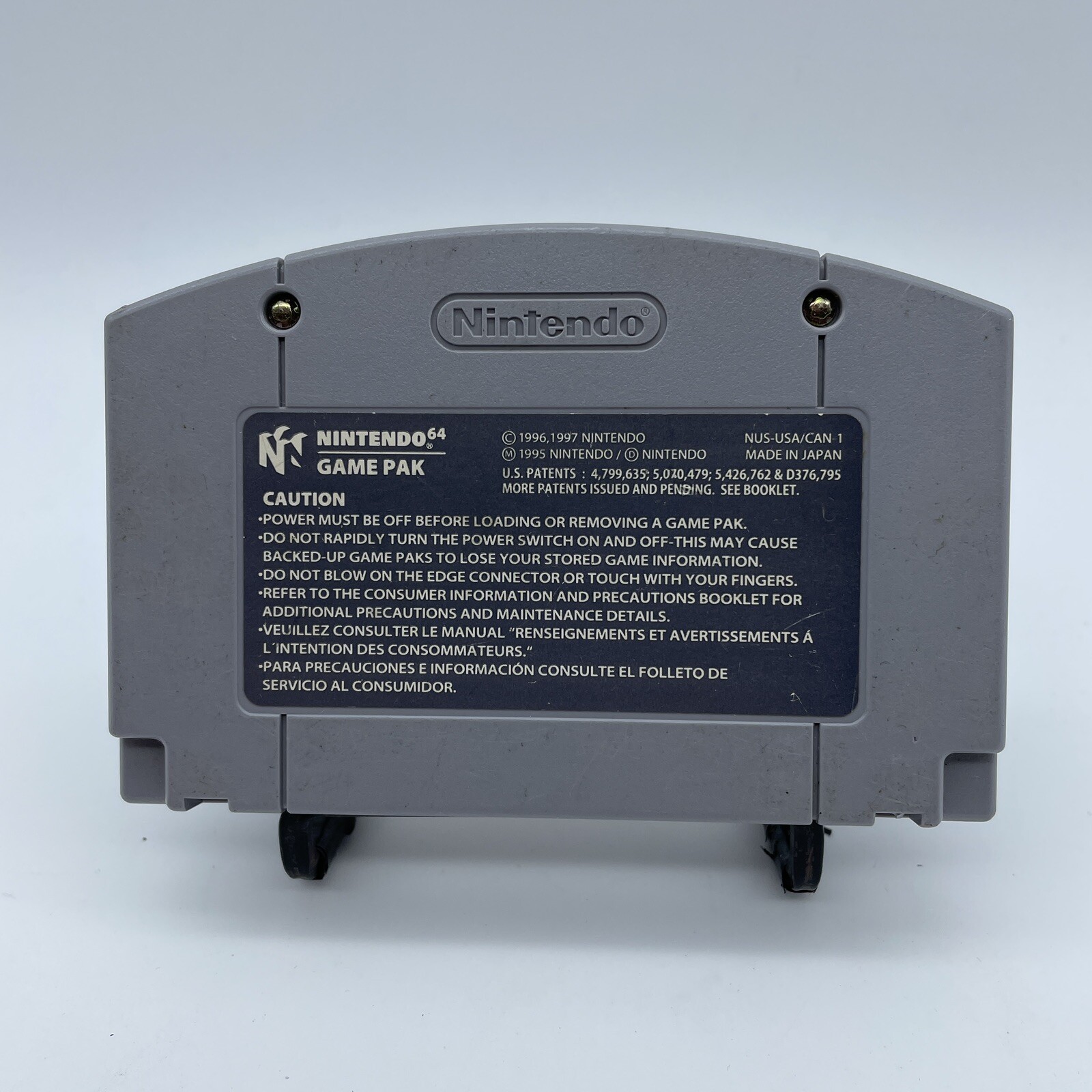 Kobe Bryant in NBA Courtside Nintendo 64 Cartridge, 1998 Basketball N64