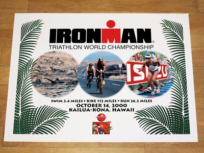 Ironman 2000 Hawaii Poster Original - Triathlon New / Vintage in Mint