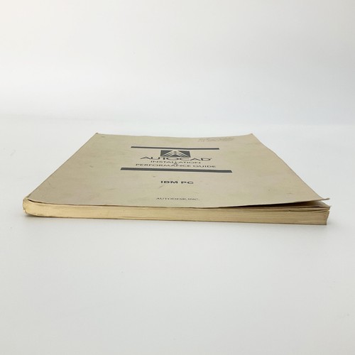 AutoCad Installation Performance Guide IBM PC Softcover Book 1988 CAD Setup - Picture 3 of 20