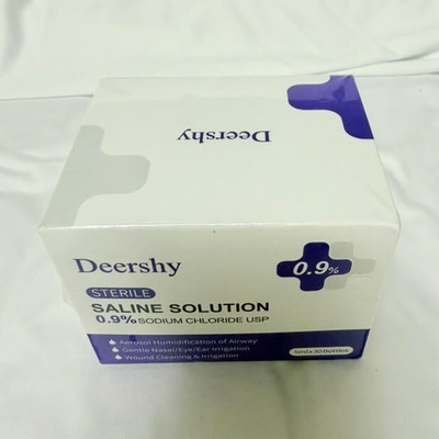 Deershy Sterile Saline Eye Wash Solution 0.9% Sodium Chloride 6ml x 30