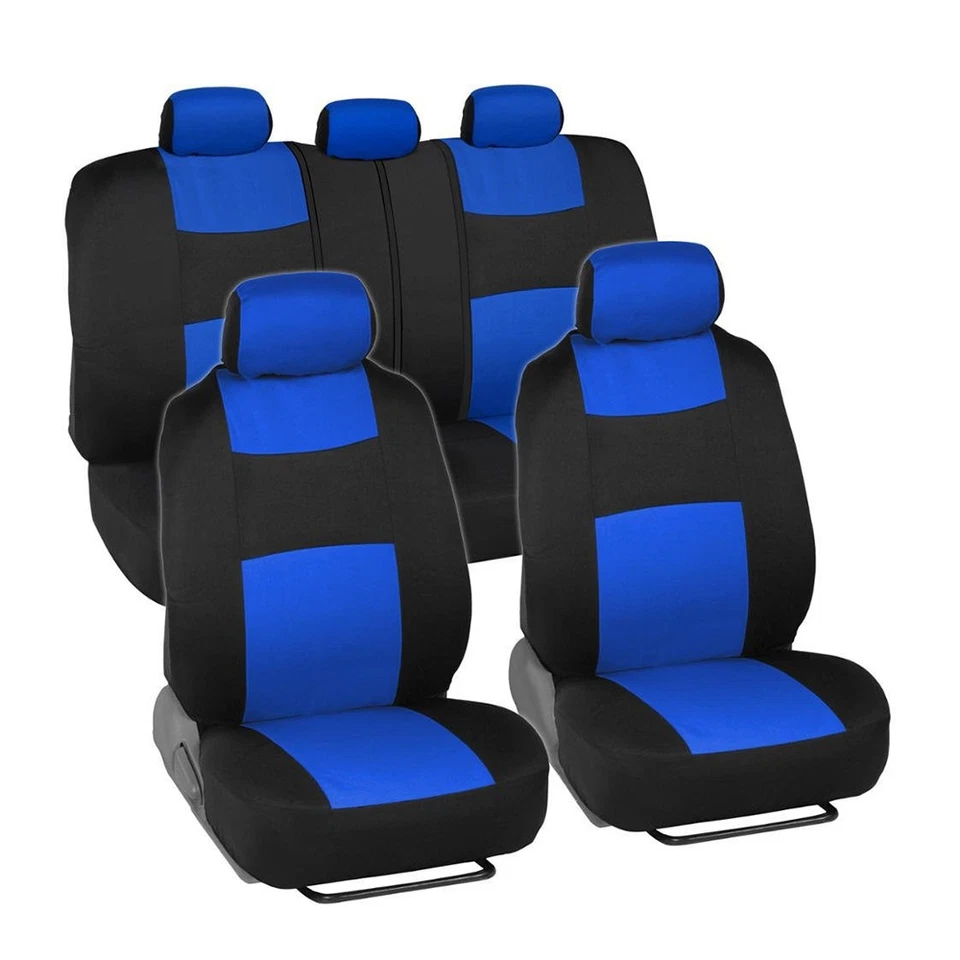 For Honda Car Seat Covers Cloth Full Set Front Rear Protector Cushion 5-Seats US Foto 3 de 4