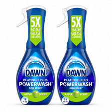Dawn Platinum Plus Powerwash Dish Spray, 2 Pack, 16 fl oz, Apple Scent, Trigger