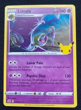 POKEMON TCG: LUNALA 015/025 25TH CELEBRATIONS HOLO RARE CARD (LP)