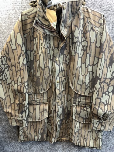 Vintage LL Bean GoreTex Jacket Mens Large Trebark Hunting Outdoor Made In USA