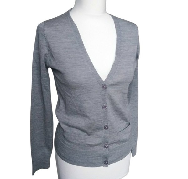 Women Filippa K Sweater Grey Wool 34 / XS / 42