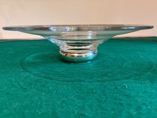 Broadway & Co Crystal & Silver Base  Fruit Bowl 35cm - Excellent Condition