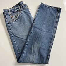 Vtg Levis Orange Tab 505 Jeans 36X31 Actual Blue Denim Regular Fit Straight Leg