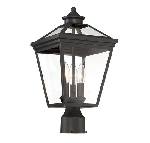 Savoy House - 3 Light Outdoor Post Lantern-Modern Farmhouse Style with Rustic - Picture 3 of 4