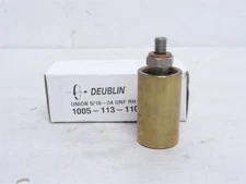 247161 New In Box; Deublin 1005-113-110 Rotary Union; 5/16-24 UNF Right Hand