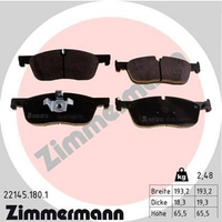 Zimmermann BremsbelÄGe Jaguar F-PACE X761 Xe X760 Xf X260 Land Rover Range L560