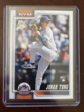 2026 Topps Jonah Tong Rookie Mets Rookie White Canvas 06/50 SSP