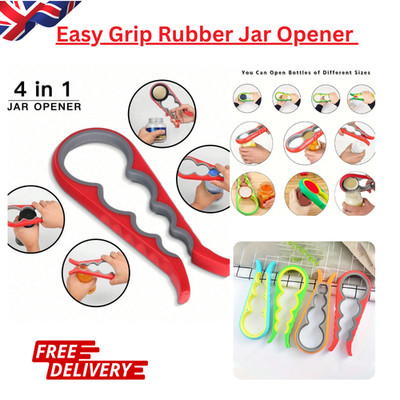 Easy Grip Gummi Glasöffner Greifer Multi Tool Kappe Deckel Flaschenöffnung Arthritis