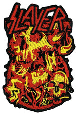 Slayer Trash Metal Music Band Embroidered Iron on Patch Applique