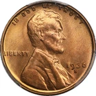 1936-S Lincoln 1c Cent - PCGS MS65RD
