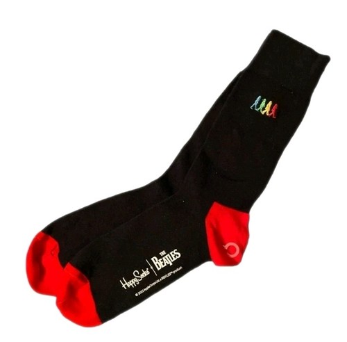 Happy Socks The Beatles Abbey Road Socks Embroidered Organic Cotton NWT - Picture 4 of 9