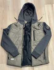 Matix Green & Gray Puff Jacket - Men’s Medium M  - Full Zip Hoodie